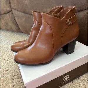 Gianni Bini Women's Brown Ankle Booties